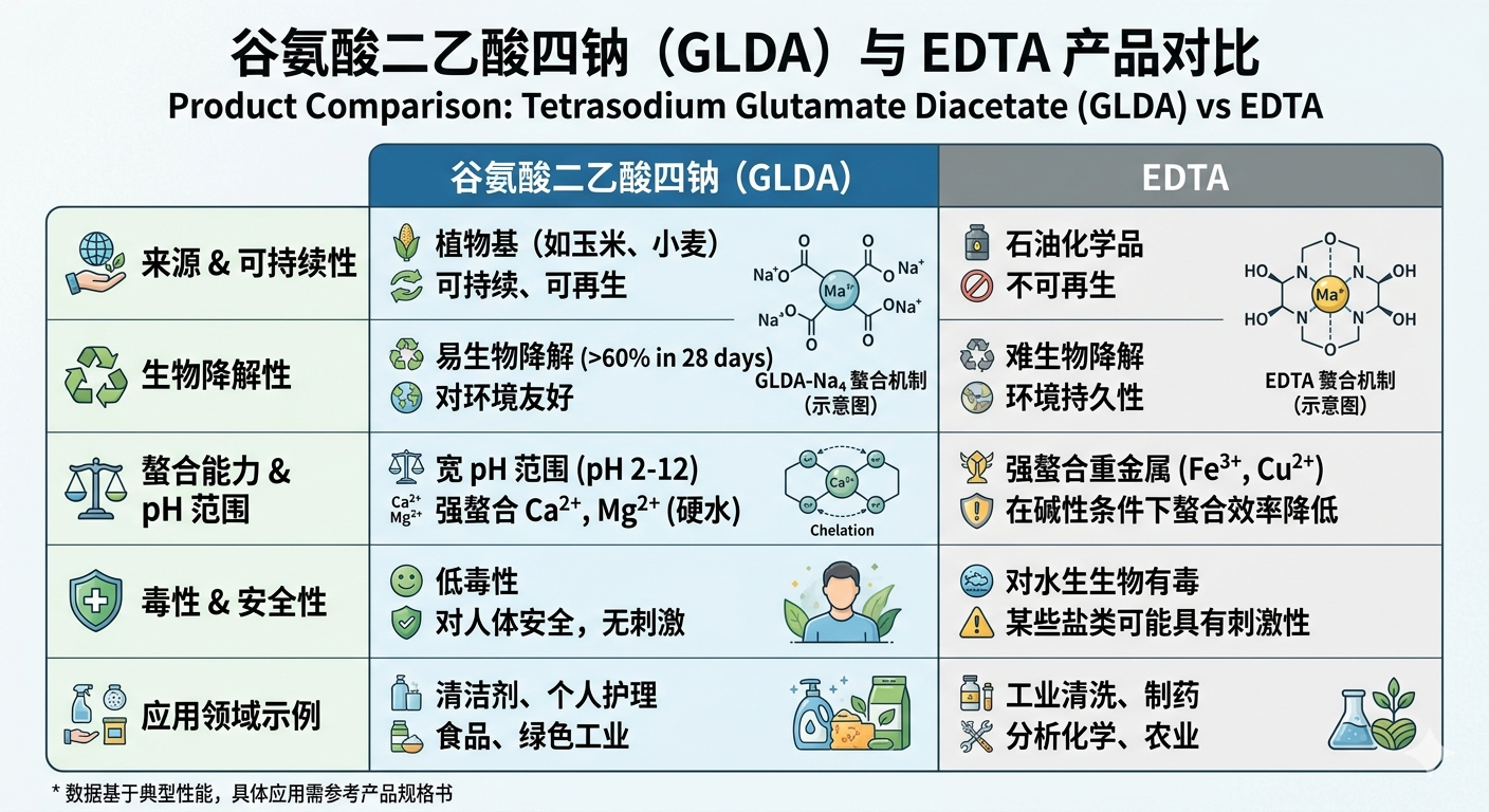 glda VS edta 